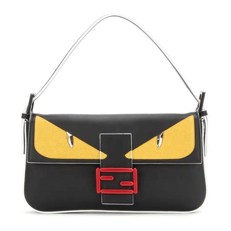 fendi leather b bag|fendi baguette shoulder bag.